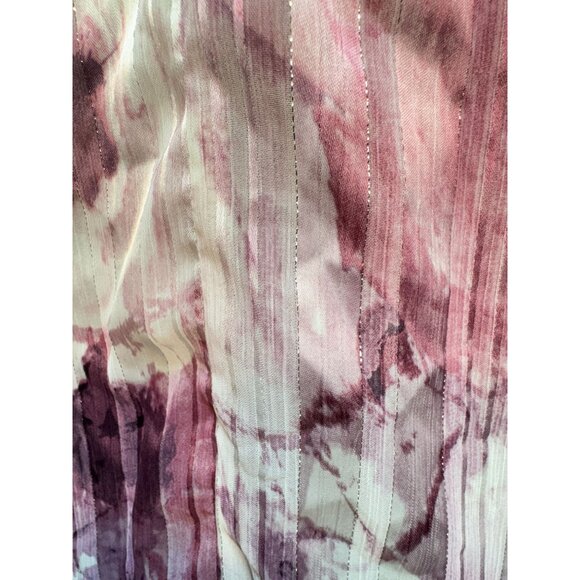 Lulus Sparkling Summer Purple Floral Lurex Maxi Dress Womens Sze L Boho Slit NWT - Picture 14 of 16